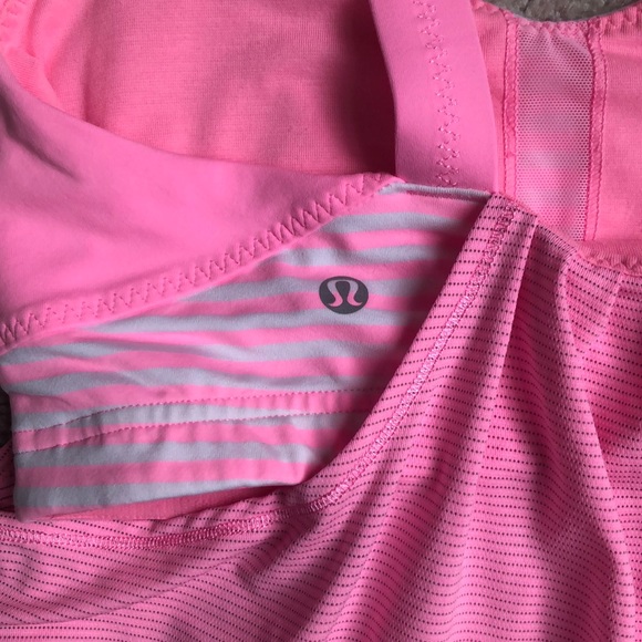 Lu Lu Lemon , pink work our top - Picture 3 of 4